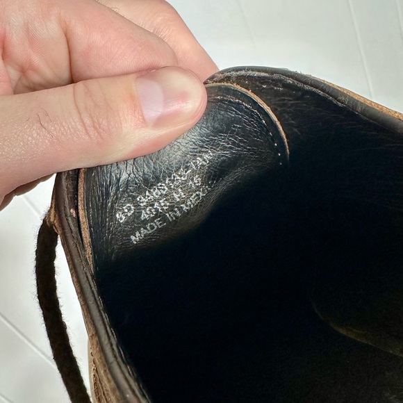 Frye Leather Distressed Cap Toe Oxford Shoes - Picture 6 of 11